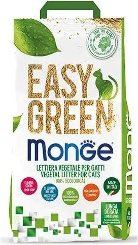 4684 Monge Lettiera Easy Green Vegetale Per Gatti 10l