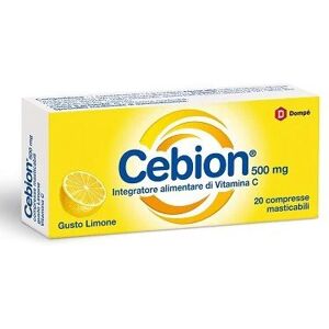 DOMPE' FARMACEUTICI SpA CEBION MASTICABILE LIMONE VITAMINA C 500 MG 20 COMPRESSE