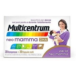 GLAXOSMITHKLINE C.HEALTH.Srl MULTICENTRUM NEO MAMMA DHA 30 COMPRESSE + 30 CAPSULE MOLLI