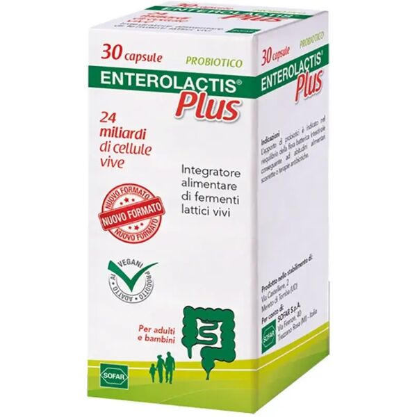 sofar spa enterolactis plus fermenti lattici probiotici 30 capsule