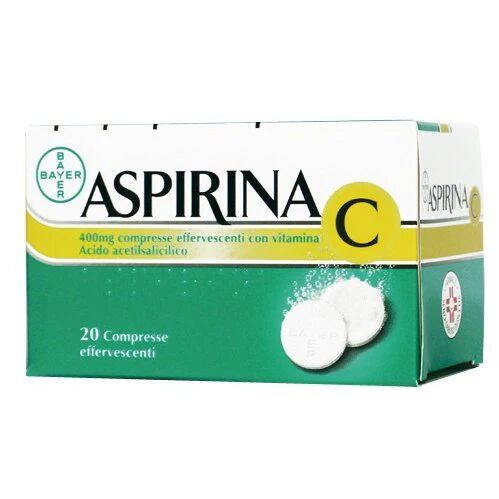 bayer spa aspirina c 20 compresse effervescenti 400+240 mg
