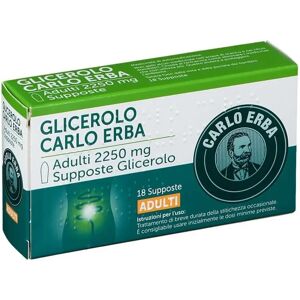 CARLO ERBA OTC Srl Glicerolo Carlo Erba 18 Supposte 2250 mg.