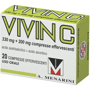 A.MENARINI IND.FARM.RIUN.Srl Vivin C 20 compresse effervescenti 330mg + 200mg