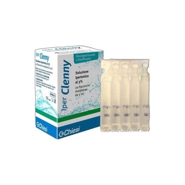 chiesi farmaceutici spa iper clenny soluzione ipertonica monodose 20 flaconi 2 ml