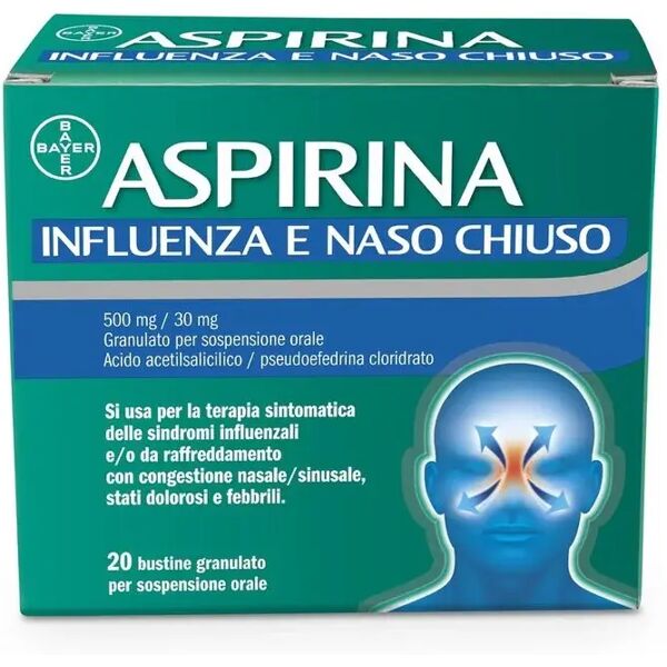 bayer spa aspirina influenza naso ch*20b