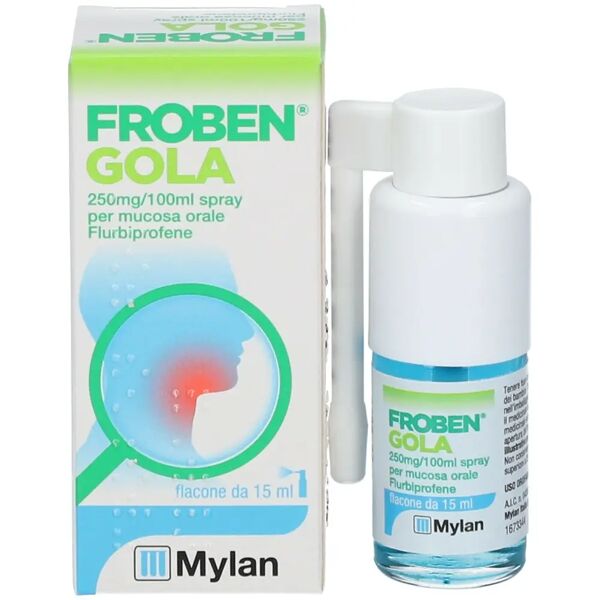 mylan italia srl froben gola spray mucosa orale 15 ml flurbiprofene 0.25%