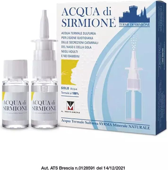 terme di sirmione acqua di sirmione aerosol 6 flaconi 15 ml