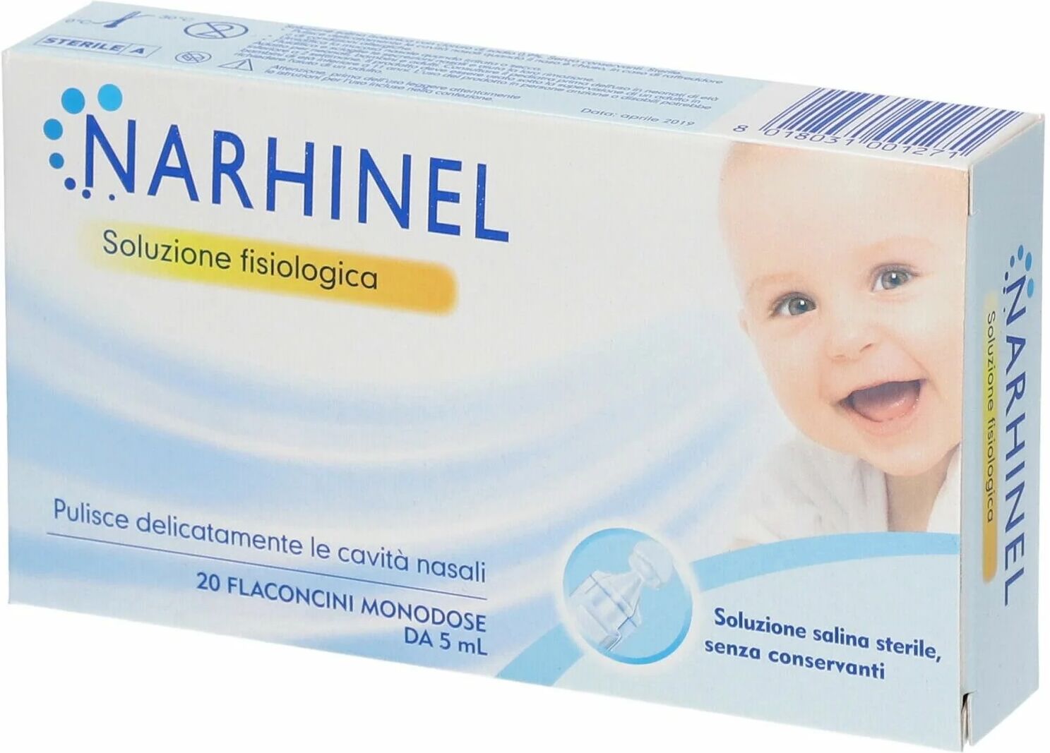 glaxosmithkline c.health.srl narhinel soluzione fisiologica neonati 20 fiale 5ml