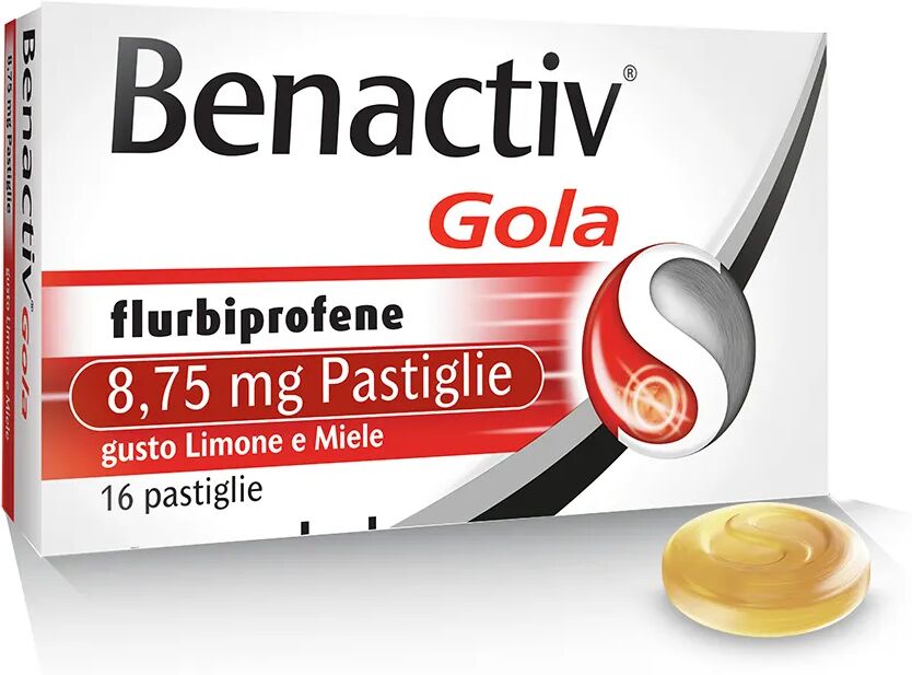 reckitt benckiser h.(it.) spa benactiv gola miele limone 16 pastiglie