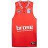 PUMA Maglia da basket Bamberg II da, Rosso/Altro XL