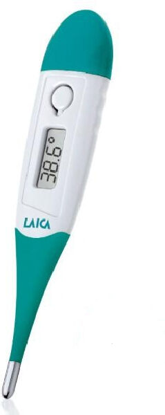 laica th3302w  th3302 termometro digitale per corpo verde, bianco ascellare