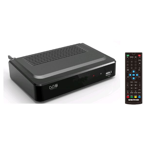 united dvbh2000  dvbh2000 set-top box tv cavo full hd nero