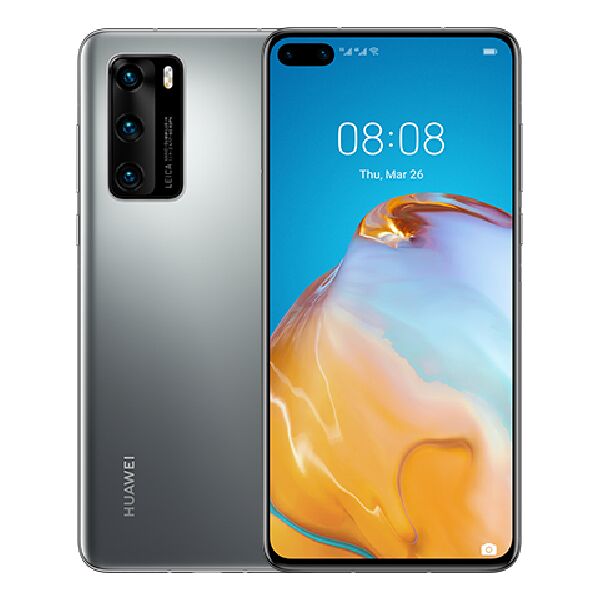 huawei p40  p40 15,5 cm (6.1) dual sim ibrida android 10.0  mobile services (hms) 5g usb tipo-c 8 gb 128 gb 3800 mah argento - garanzia i