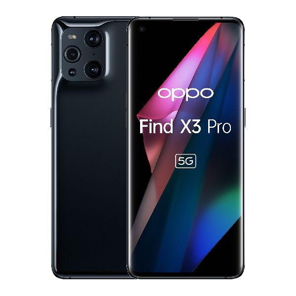 oppo find x3 pro  find x3 pro smartphone 5g, qualcomm 888, display 6.7''qhd+amoled 120hz, 4 fotocamere 2*50mp, ram 12gb+rom 256gb, 4500mah, wifi6,