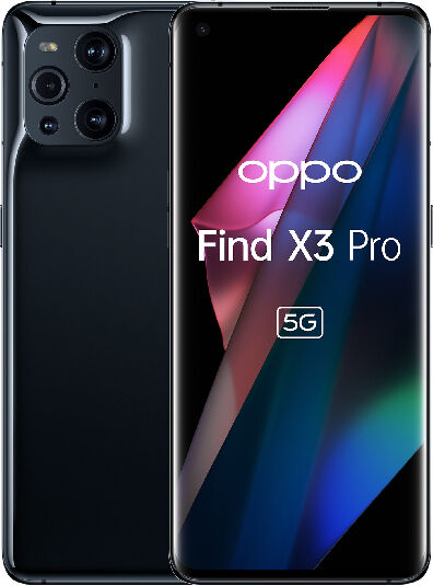 oppo find x3 pro  find x3 pro smartphone 5g, qualcomm 888, display 6.7''qhd+amoled 120hz, 4 fotocamere 2*50mp, ram 12gb+rom 256gb, 4500mah, wifi6,