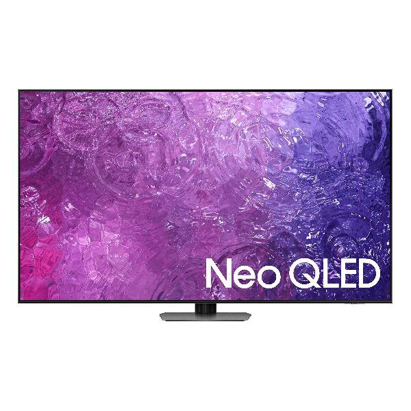 samsung qe75qn90c  series 9 tv qe75qn90c neo qled 4k, smart tv 75 processore neural quantum 4k, dolby atmos e ots+, carbon silver 2023