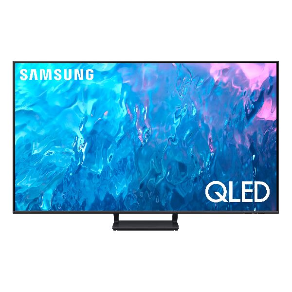 samsung 55q70c  series 7 tv qe55q70c qled 4k, smart tv 55 processore quantum 4k, ots lite, titan gray 2023