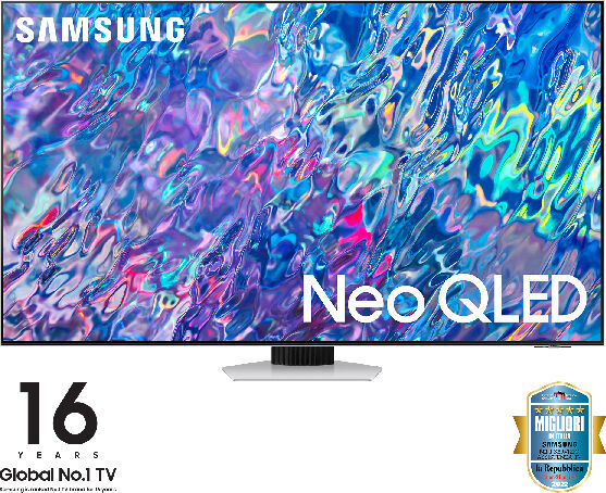 Samsung Qe75qn85batxzt  Tv Neo Qled 4k 75â€ Qe75qn85b Smart Tv Wi-fi Bright Silver 2022, Mini Led, Processore Neo Quantum 4k, Gaming Mode,