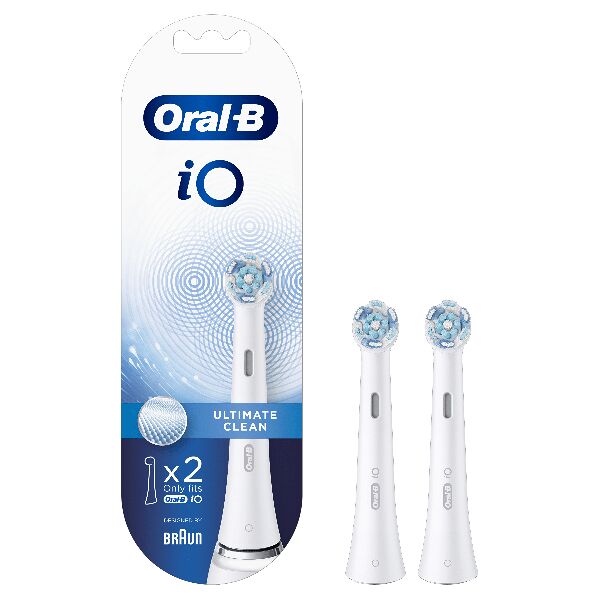 oral-b 80335621  io testine di ricambio ultimate clean. 2 pezzi