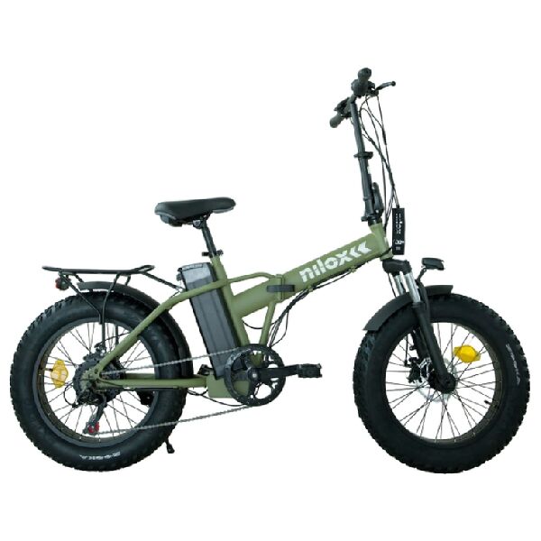 nilox 30nxeb20vfm2v5 e-bike acciaio 36v 10ah r.20 aut.60km k10+ verde