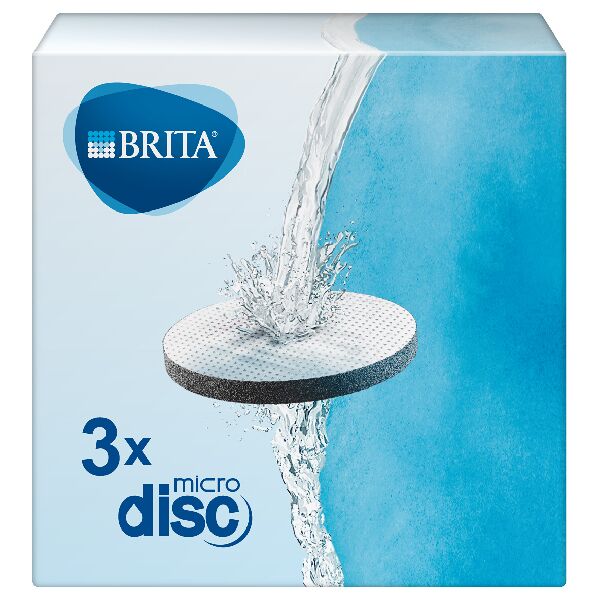 brita 1039630  filtri per acqua microdisc pack 3 - per 3 mesi di filtrazione