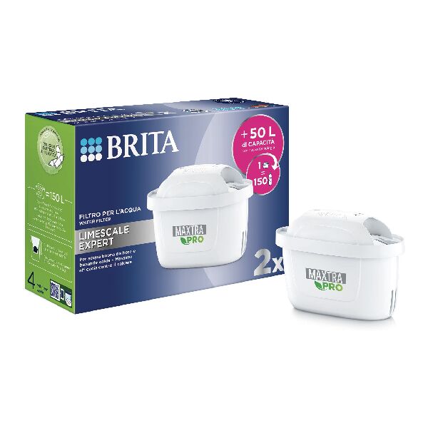 brita maxtraprolimescaleexpertpack2  maxtra pro limescale expert ricambio filtro per acqua 2 pz