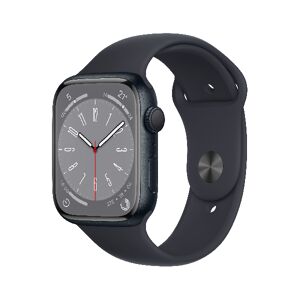 Apple Mnp13tya  Watch Series 8 Gps 45mm Cassa In Alluminio Color Mezzanotte Con Cinturino Sport Band Mezzanotte - Regular