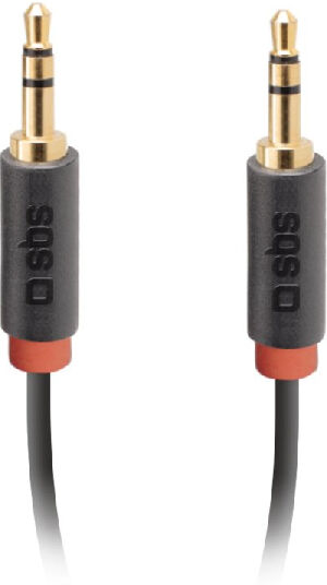 sbs tecable35kr  cavo audio stereo jack 3,5 mm per cellulari e smartphone