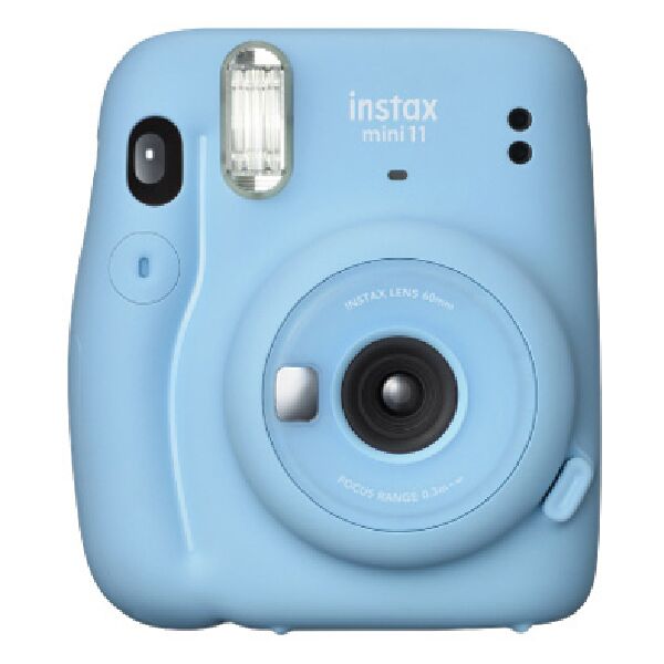 fujifiilm instax mini 11  fujifilm instax mini 11 sky blue   fotocamera a sviluppo istantaneo   modalitÃ  selfie   esposizione automatica   foto for