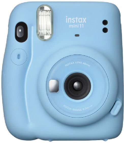 fujifiilm instax mini 11  fujifilm instax mini 11 sky blue   fotocamera a sviluppo istantaneo   modalitÃ  selfie   esposizione automatica   foto for