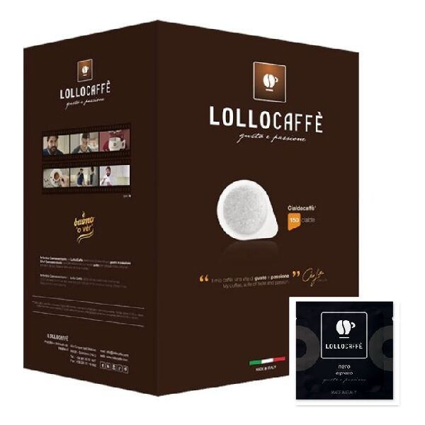 lollo box 150 cialde nero  box 150 cialde caffe miscela  nera