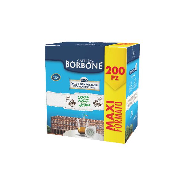 caffe borbone 44bblunobile200pz  cialde caffe espresso miscela nobile 200pz