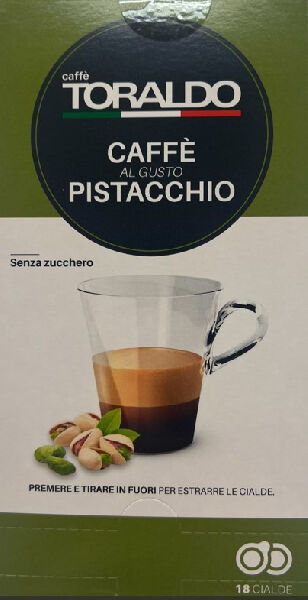 toraldo pistacchio  18 cialde caffe al gusto pistacchio