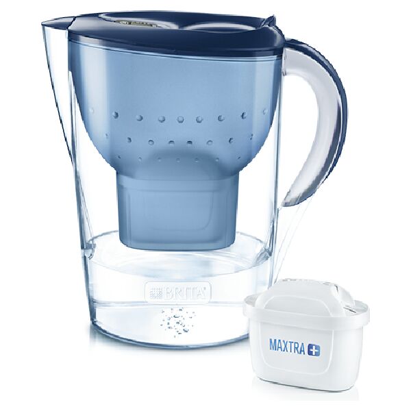 brita marellaxlbluepiu1maxtrapro  marella xl filtro d'acqua manuale 3,5 l blu