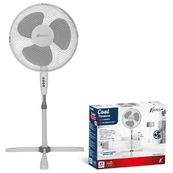 kasaviva 1644000  ventilatore cool 40 piantana 45w cm.130