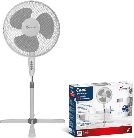 kasaviva 1644000  ventilatore cool 40 piantana 45w cm.130