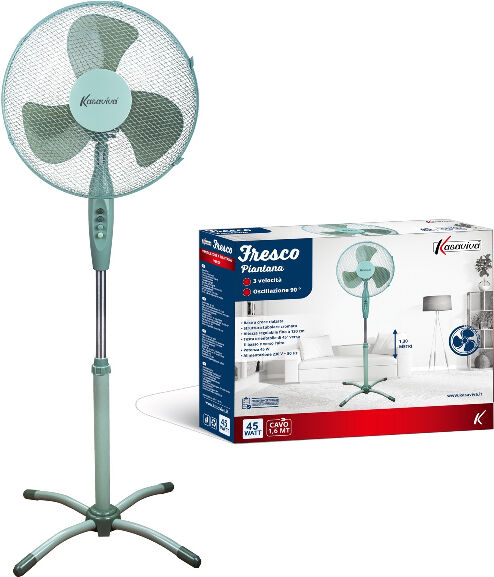 kasaviva 1644003  ventilatore fresco 40 piantana verde 45w