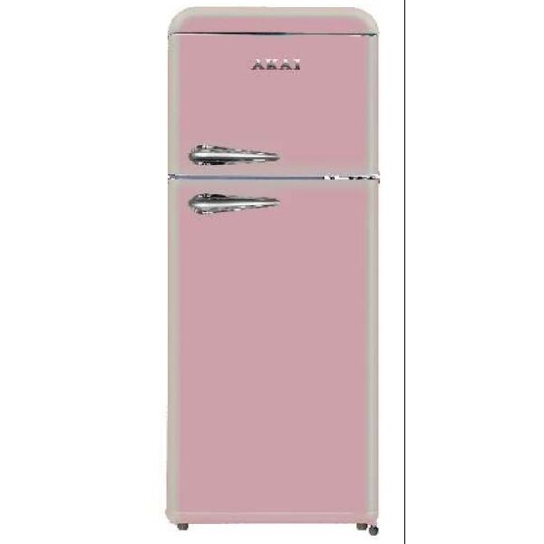 akai class240k-pk  class240k frigorifero doppia porta 240 lt statico  rosa