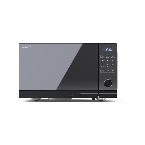 sharp gc52feb  yc-gc52fe-b forno a microonde superficie piana microonde combinato 25 l 900 w nero