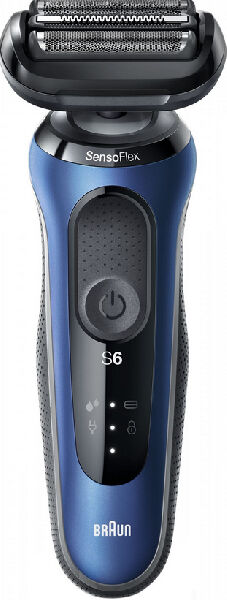 braun 61b1200s  series 6 61-b1200s rasoio trimmer nero, blu