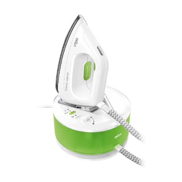 braun is2055gr  128801006 ferro da stiro a caldaia 2200 w 1,3 l verde, bianco