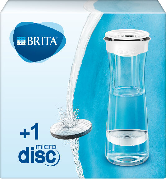 brita 1020115  bottiglia filtrante per acqua da 1,4l - 1 filtro microdisc incluso