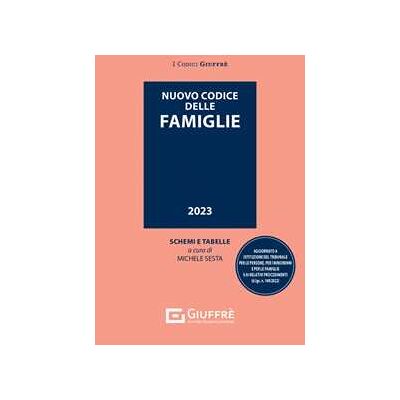 Nuovo codice delle famiglie Nuovo codice delle famiglie
