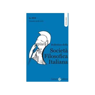 Bollettino società filosofica italiana. Nuova serie (2025). Vol. 1 Bollettino società filosofica italiana. Nuova serie (2025). Vol. 1