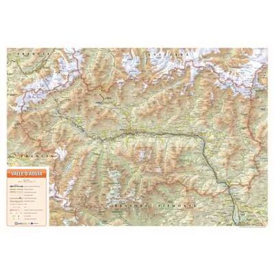 Valle d'Aosta 1:125.000 (carta in rilievo con cornice) Valle d'Aosta 1:125.000 (carta in rilievo con cornice)