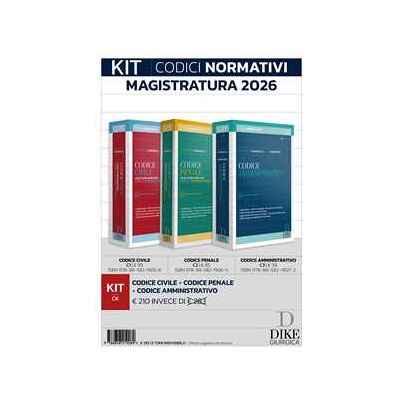 Francesco Caringella Kit codici normativi per il concorso in magistratura e i concorsi superiori 2026. Con aggiornamento online Francesco Caringella Kit codici normativi per il concorso in magistratura e i concorsi superiori 2026. Con aggiornamento online