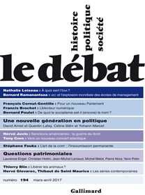 Le Débat N° 194 (Mars - avril 2017)