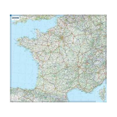 Michelin France - rolled & tubed wall map Encapsulated: Wall Map Michelin France - rolled & tubed wall map Encapsulated: Wall Map