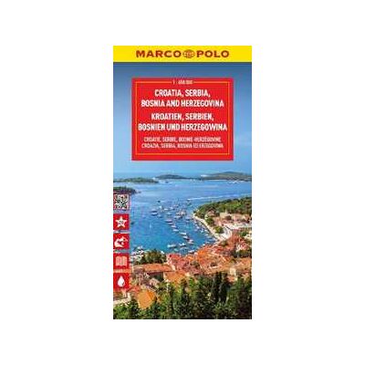Marco Polo Croatia, Bosnia, Herzegovina Map Marco Polo Croatia, Bosnia, Herzegovina Map