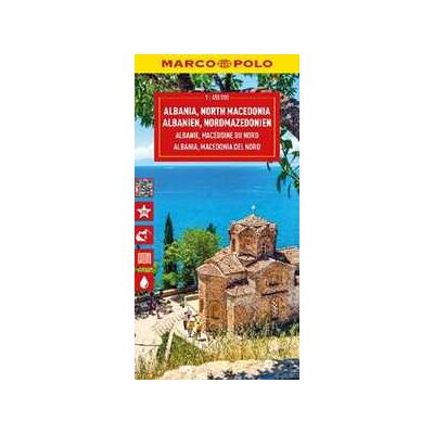 Marco Polo Albania and North Macedonia Map Marco Polo Albania and North Macedonia Map